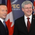 Abbott loses anti-climate ally as Harper flags carbon price rethink