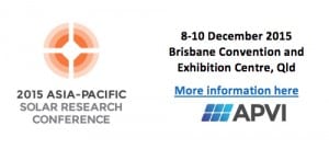 Asia-pacific Solar Research Conference