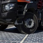 Solar roadway under construction in France