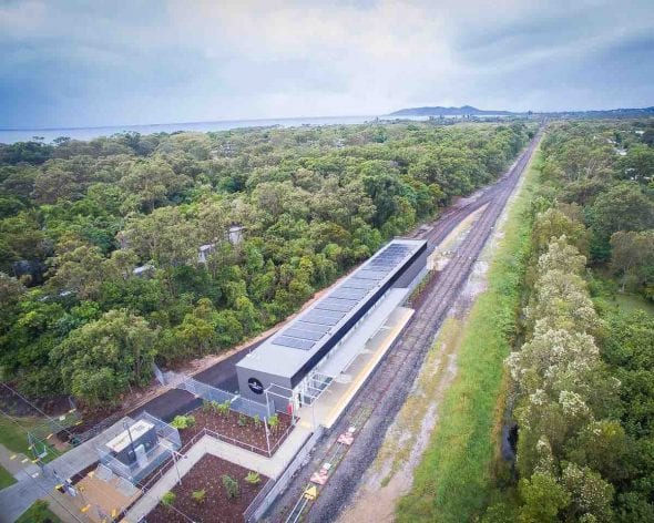 Byron Bay Railroad Company's North Beach Station, looking toward the Byron Town Centre Station copy