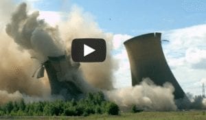 Video: Coal cooling towers come crashing down