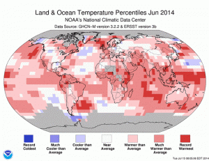 World sets mark for hottest June, driven by ocean heat