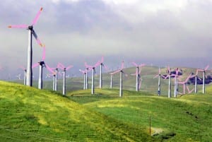 Purple wind turbines could protect wildlife, make opponents see red