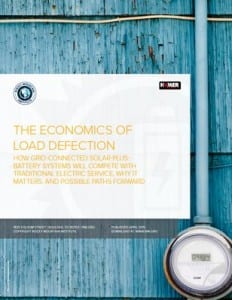 Solar and storage and the economics of load defection