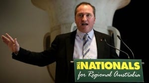 Barnaby Joyce’s bizarre call to arms against “green peril”