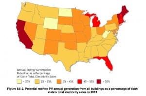 Rooftop solar could provide nearly half of US electricity demand