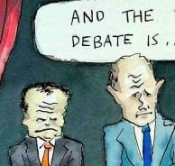 Foyster’s cartoon: The first election debate