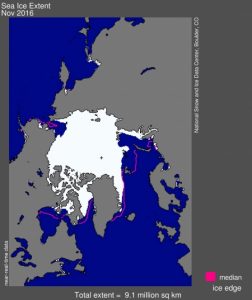 Arctic Sea ice sees strange cold season retreat