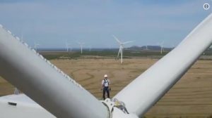 Video: Jeff Bezos launches Amazon’s biggest wind farm – from 300 feet