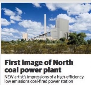 Queensland coal plant has a photo – now all it needs is a massive subsidy