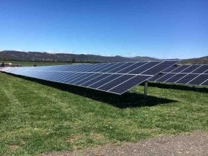 First Solar Panels installed at White Rock Solar Farm