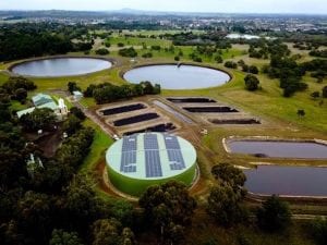 Victoria utility installs first large-scale solar system on water tank