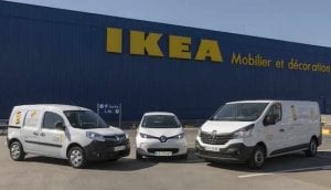 IKEA France offers EVs for hire, in car share deal with Renault