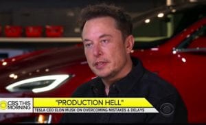 Musk says Tesla Model 3 back on track, production set to grow “four-fold”