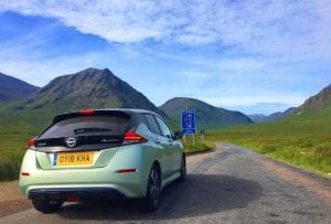 New Nissan LEAF takes on 3 highest peaks in Scotland, Wales, England