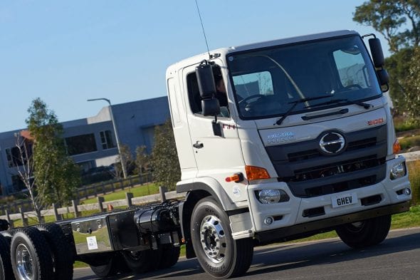 SEA's 100% electric 23.5t Hino GHEV 