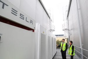 Tesla Powerpack installed at Sydney depot, as part of Transgrid network trial