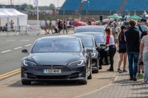 Tesla owners hijack UK ICE racing event, Elon Musk impressed