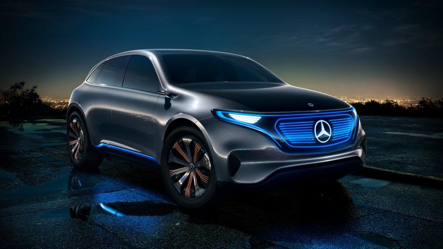 MercedesBenz debuts its first fully electric SUV RenewEconomy