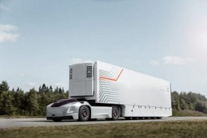 Volvo has plans for an electric, autonomous cab-less truck