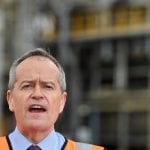The Leader of the Opposition Bill Shorten is seen during a media conference at the Incitec Pivot Fertiliser plant on Gibson Island in Brisbane, Monday, September 3, 2018.
