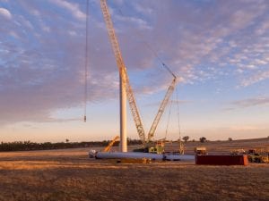 First turbine goes up at Neoen’s wind and battery hub in Victoria