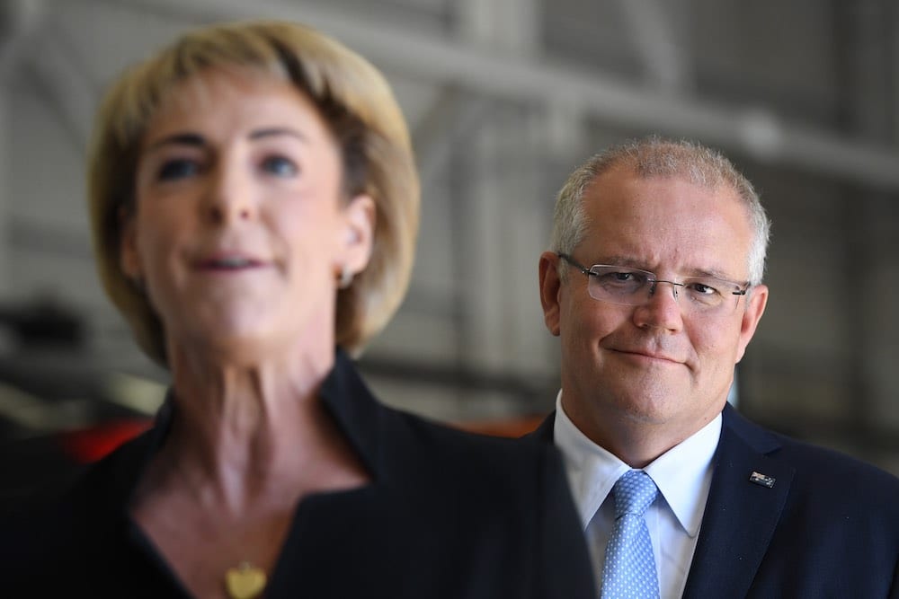 scott morrison and michaelia cash