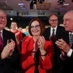 Former ALP Prime Ministers Rudd, Gillard and Keating at 2019 ALP Campaign Launch