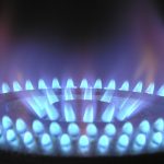 gas stove burning gas