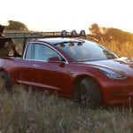 simone giertz tesla model 3 ute truckla