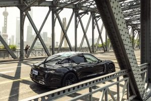 Electric Porsche Taycan debuts on streets of Shanghai