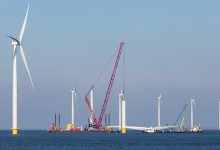 Construction Site New Offshore Wind Farm near the Dutch Coast - optimised macquarie bank