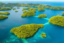 Palau Islands from above - optimised