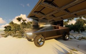 Australia start-up designs solar car port fit for Tesla Cybertruck