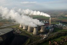 data Aerial of cooling Towers coal power station emissions options - optimised