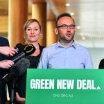 Adam Bandt Larissa Waters Australian Greens coal mines ban adani clive palmer carmichael - optimised