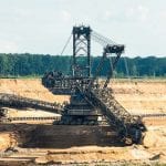 Bucket-Wheel Excavator Digging Lignite (Brown-Coal) - optimised