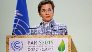 Former UN climate chief receives human rights award from Sydney Peace Foundation