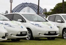 The City of Sydney’s fleet of Nissan LEAF EVs. Source: Nissan