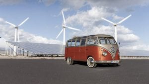 Volkswagen reveals electric version of classic 1966 Kombi bus