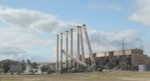 Beginning of the end of coal as Hazelwood smokestacks demolished