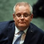 Scott morrison parliament eyes closes transparency aap - optimised