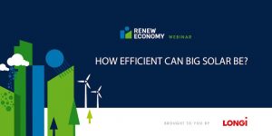 Webinar: How efficient can big solar be?