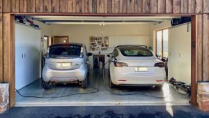 Off-grid EV owners charge cars from solar and their own creek