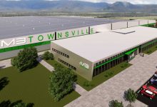 Artist rendering of proposed Townsville Gigafactory (source: Magnis Energy Technologies).