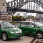 byd taxis in sydney harbour