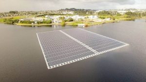 New Zealand installs its biggest solar farm, floating on a wastewater pond