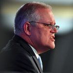 Scott Morrison at the National Press Club Canberra gas AAP - optimised