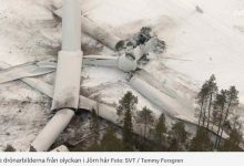 fallen turbine sweden