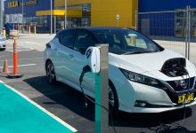 An EV charging at Canberra Ikea. Source: Ikea